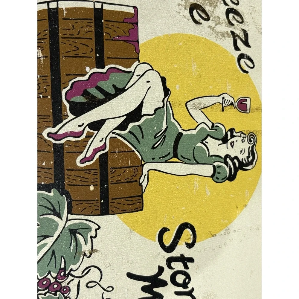 Vintage Style Metal Wine Sign 